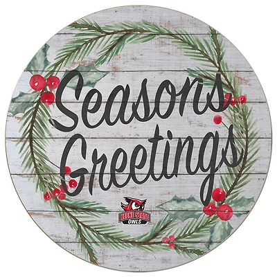 Keene State Owls 20'' x 20'' Season's Greetings Circle