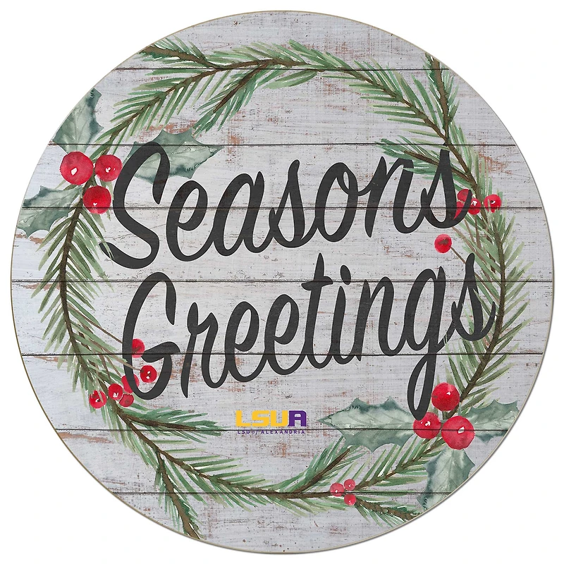 LSUA Generals 20'' x 20'' Season's Greetings Circle