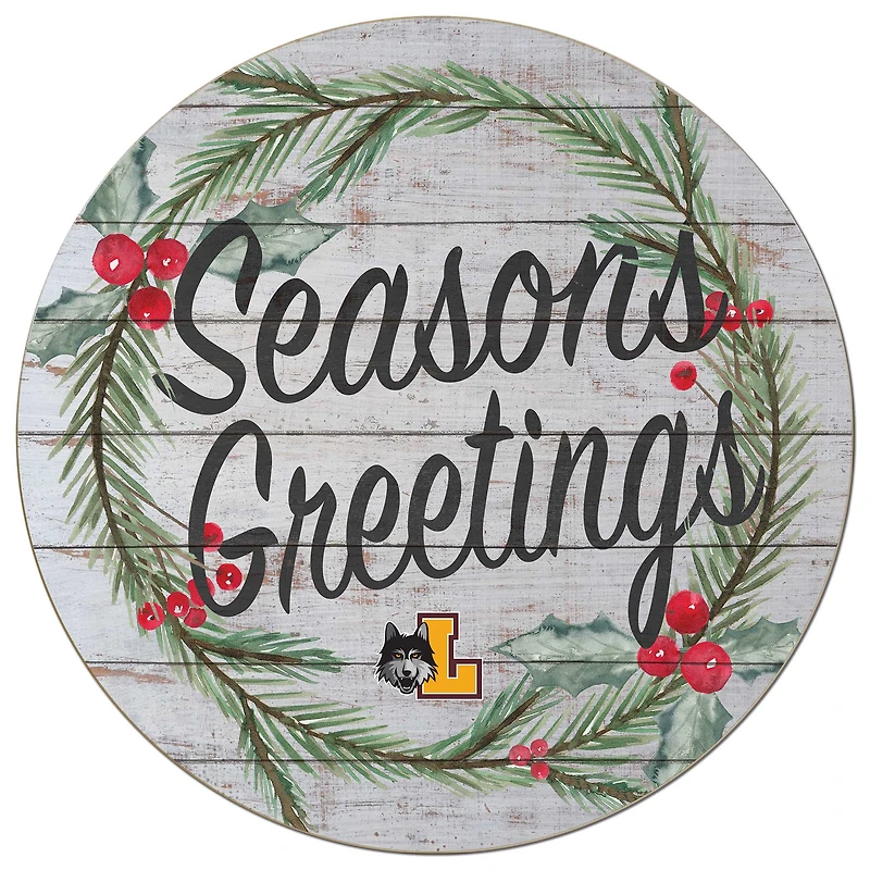 Loyola Chicago Ramblers 20'' x 20'' Season's Greetings Circle