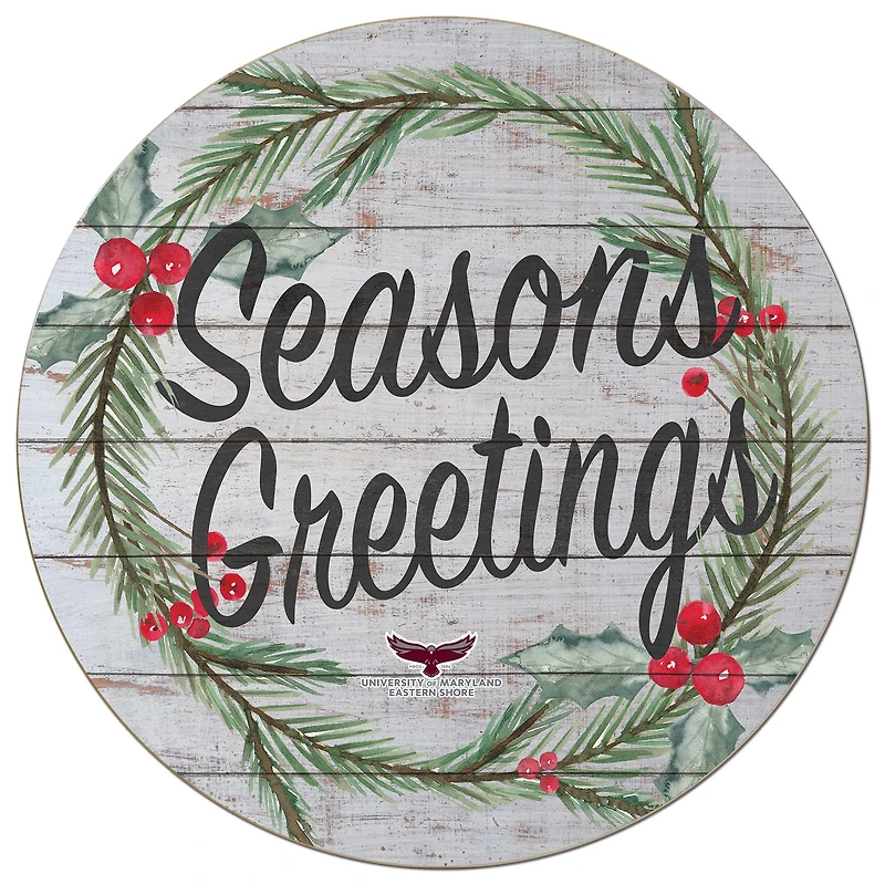 Maryland Eastern Shore Hawks 20'' x 20'' Season's Greetings Circle