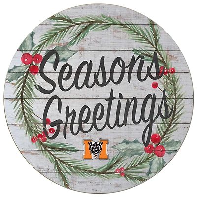 Mercer Bears 20'' x 20'' Season's Greetings Circle