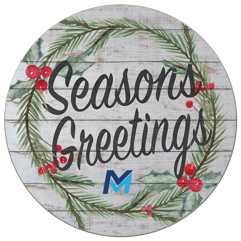 Mid Michigan College 20'' x 20'' Season's Greetings Circle