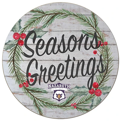 Nazareth University Golden Flyers 20'' x 20'' Season's Greetings Circle
