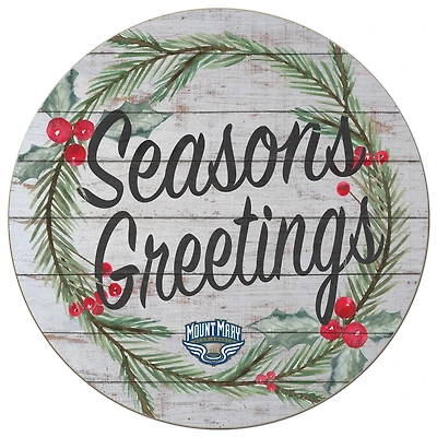 Mount Mary Blue Angels 20'' x 20'' Season's Greetings Circle