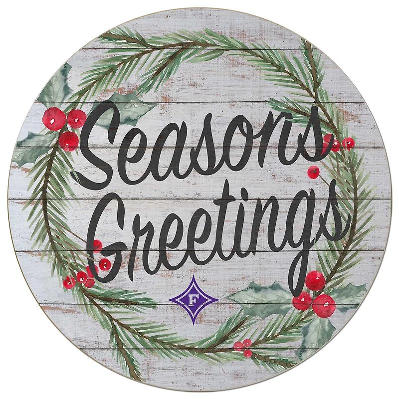Furman Paladins 20'' x 20'' Season's Greetings Circle