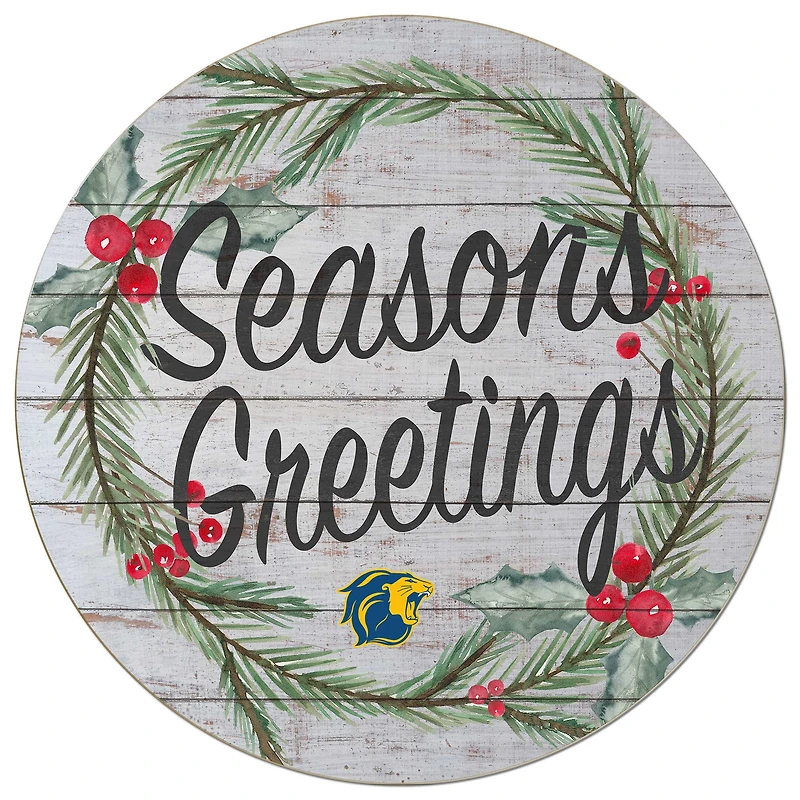 College of New Jersey Lions 20'' x 20'' Season's Greetings Circle