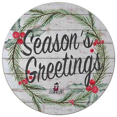 New Mexico State Aggies 20'' x 20'' Season's Greetings Circle