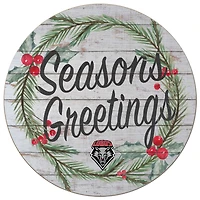 New Mexico Lobos 20'' x 20'' Season's Greetings Circle