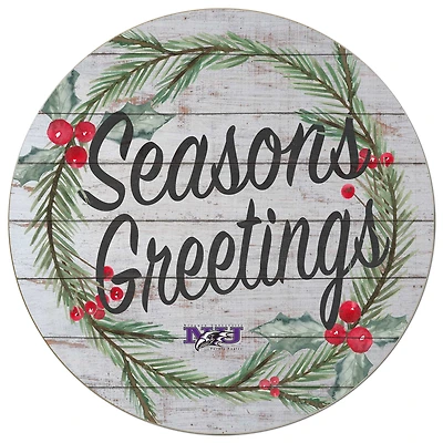 Niagara Purple Eagles 20'' x 20'' Season's Greetings Circle