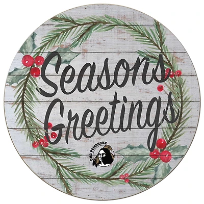 University of North Carolina at Pembroke Braves 20'' x 20'' Season's Greetings Circle