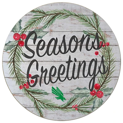 North Texas Mean Green 20'' x 20'' Season's Greetings Circle