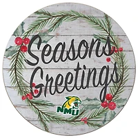 Northern Michigan Wildcats 20'' x 20'' Season's Greetings Circle