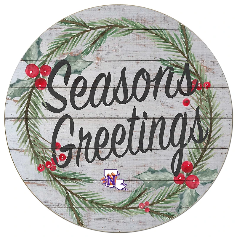 Northwestern State Demons 20'' x 20'' Season's Greetings Circle