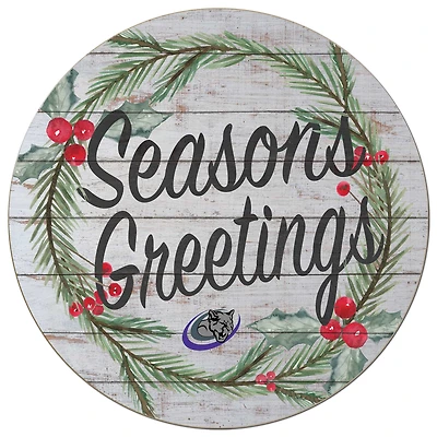 Olive-Harvey College Purple Panthers 20'' x 20'' Season's Greetings Circle