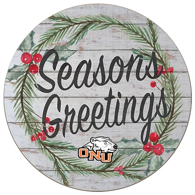 Ohio Northern Polar Bears 20'' x 20'' Season's Greetings Circle
