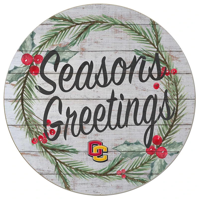 Oberlin Yeomen 20'' x 20'' Season's Greetings Circle