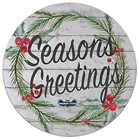 Oregon Tech Hustlin' Owls 20'' x 20'' Season's Greetings Circle