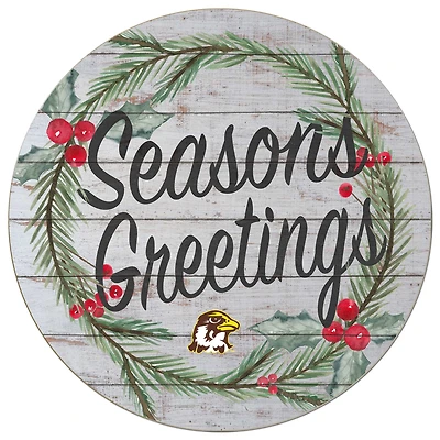 Quincy Hawks 20'' x 20'' Season's Greetings Circle