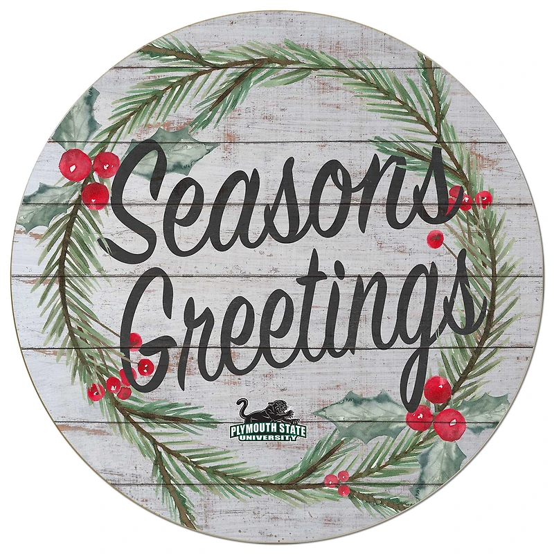 Plymouth State Panthers 20'' x 20'' Season's Greetings Circle