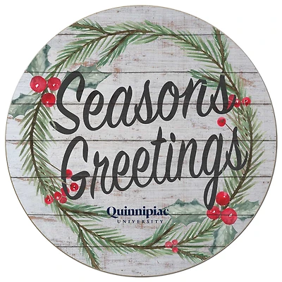 Quinnipiac Bobcats 20'' x 20'' Season's Greetings Circle