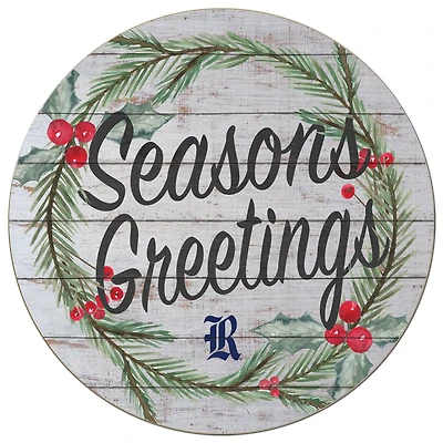Rice Owls 20'' x 20'' Season's Greetings Circle