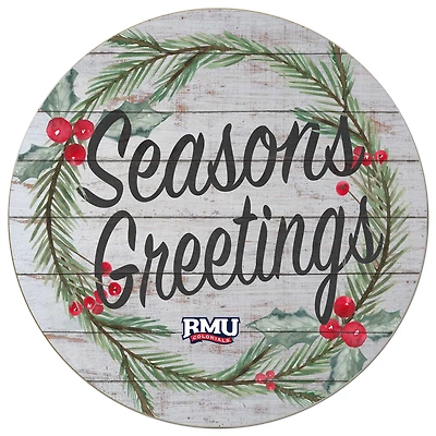 Robert Morris Colonials 20'' x 20'' Season's Greetings Circle