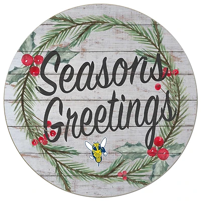 Rochester Yellow Jackets 20'' x 20'' Season's Greetings Circle