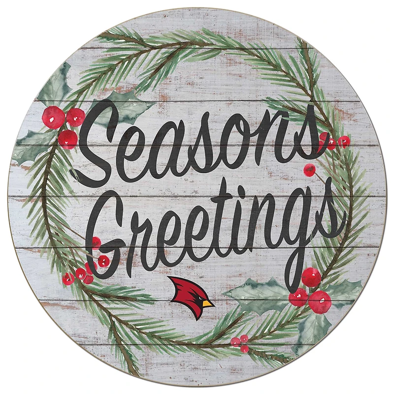 Saginaw Valley State Cardinals 20'' x 20'' Season's Greetings Circle