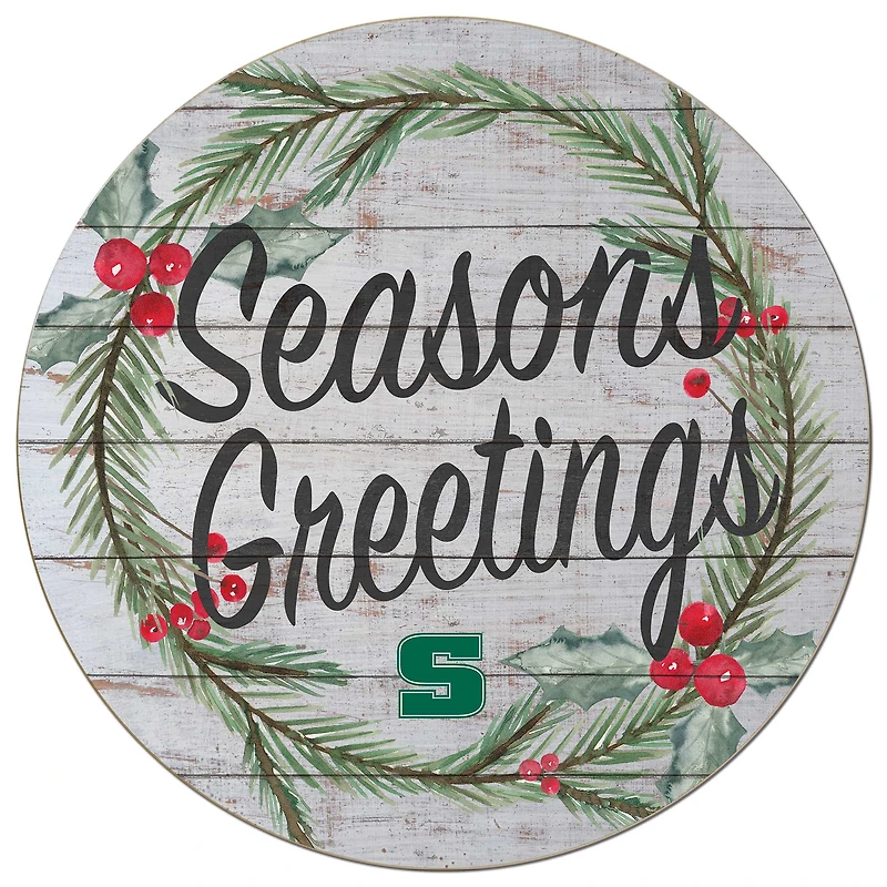 Slippery Rock Pride 20'' x 20'' Season's Greetings Circle