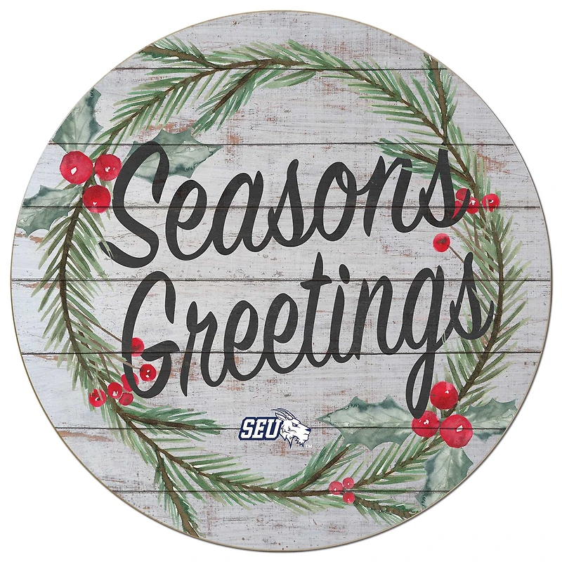 St. Edwards Hilltoppers 20'' x 20'' Season's Greetings Circle