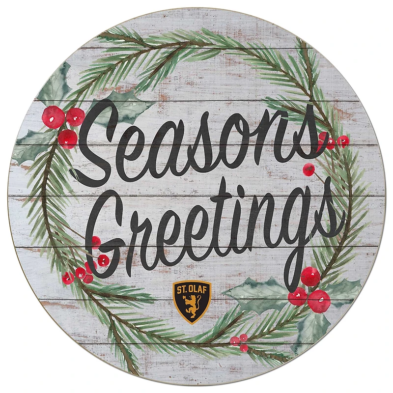 St. Olaf Oles 20'' x 20'' Season's Greetings Circle