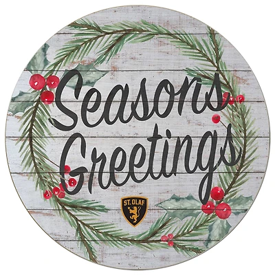 St. Olaf Oles 20'' x 20'' Season's Greetings Circle