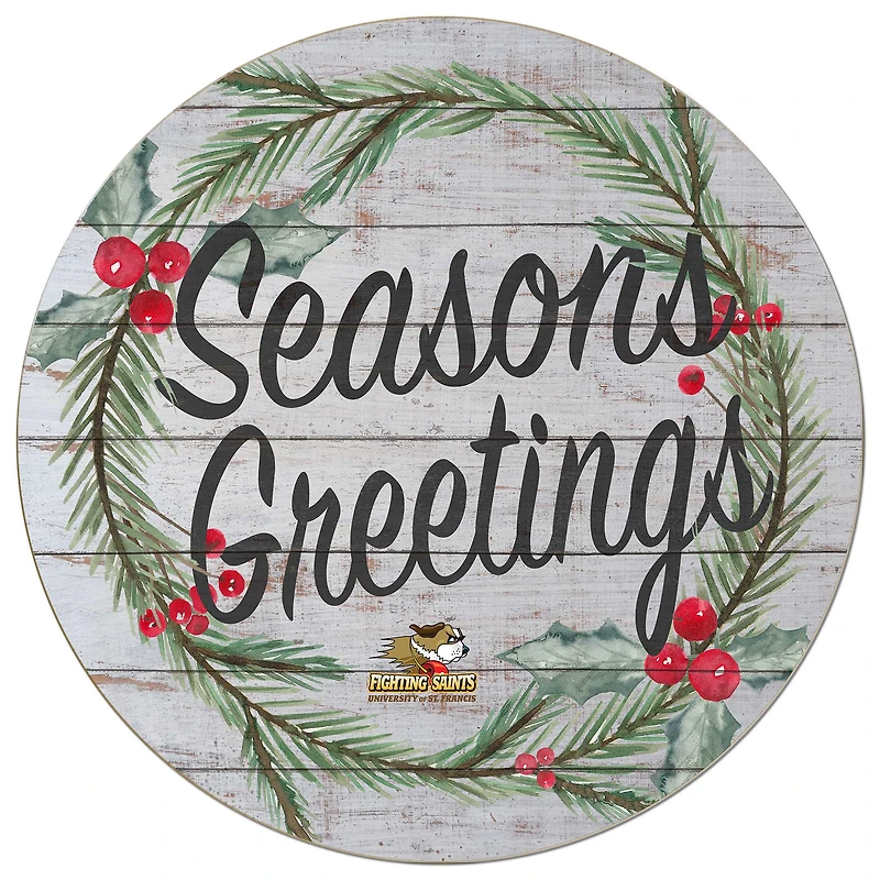 St. Francis Fighting Saints 20'' x 20'' Season's Greetings Circle