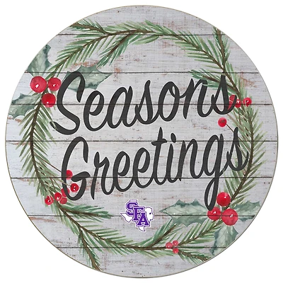 Stephen F Austin Lumberjacks 20'' x 20'' Season's Greetings Circle