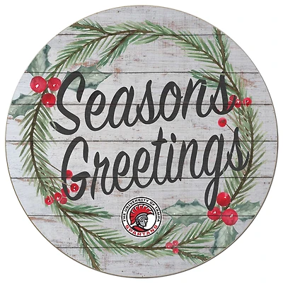 Tampa Spartans 20'' x 20'' Season's Greetings Circle