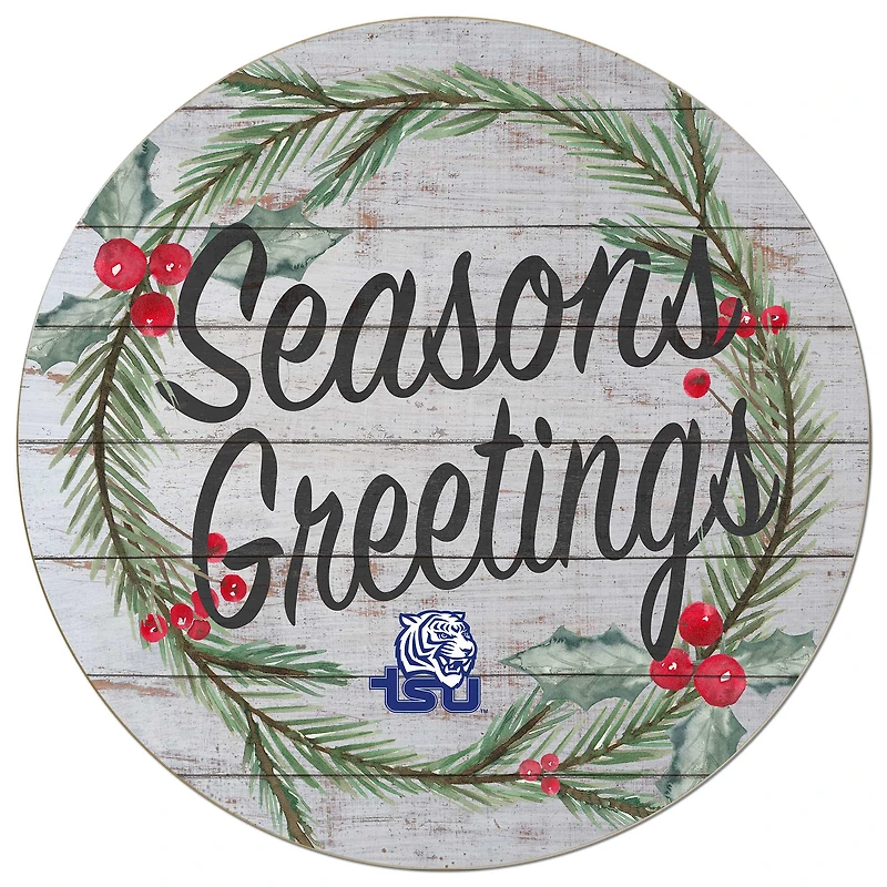 Tennessee State Tigers 20'' x 20'' Season's Greetings Circle
