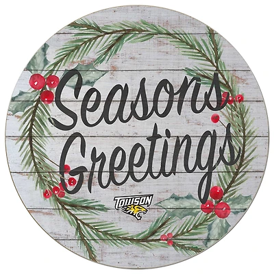 Towson Tigers 20'' x 20'' Season's Greetings Circle