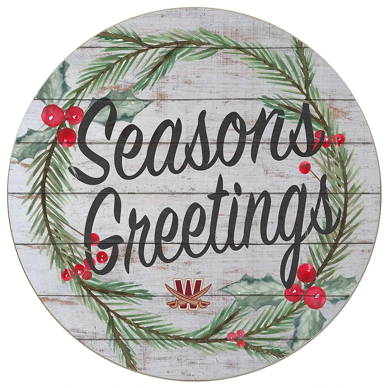 Walsh Cavaliers 20'' x 20'' Season's Greetings Circle