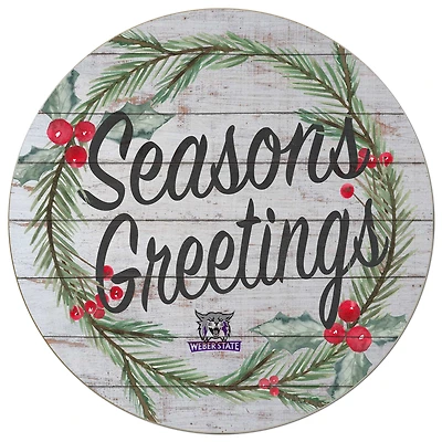 Weber State Wildcats 20'' x 20'' Season's Greetings Circle