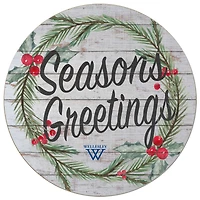 Wellesley Blue 20'' x 20'' Season's Greetings Circle