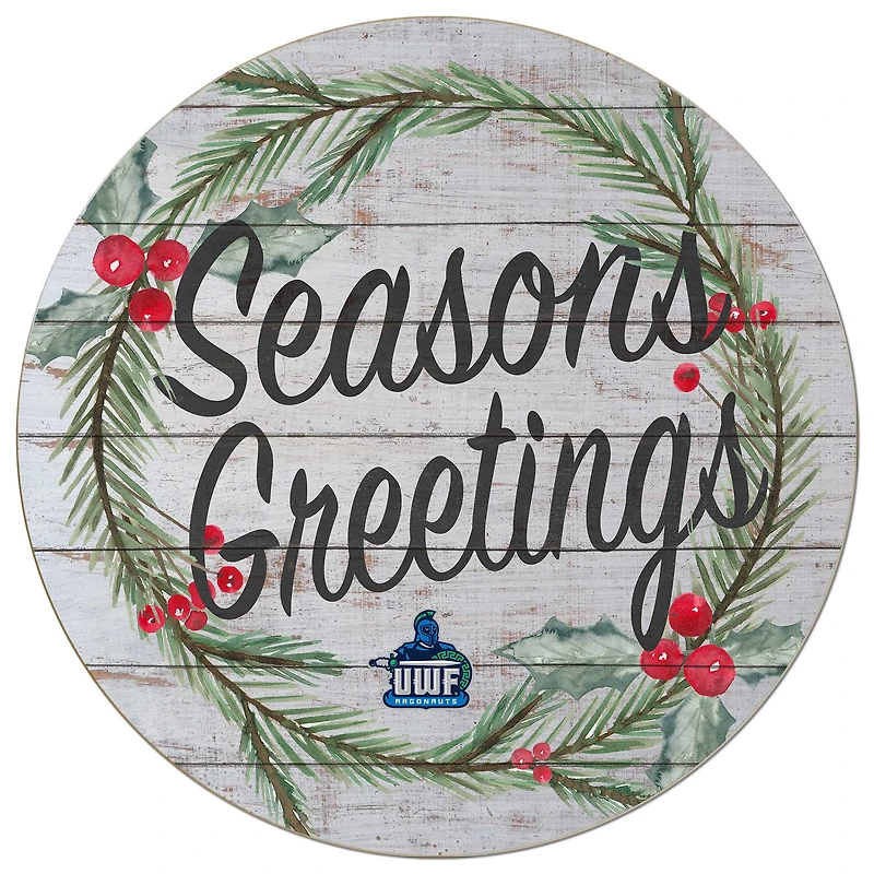 West Florida Argonauts 20'' x 20'' Season's Greetings Circle