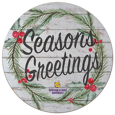 Western Illinois Leathernecks 20'' x 20'' Season's Greetings Circle