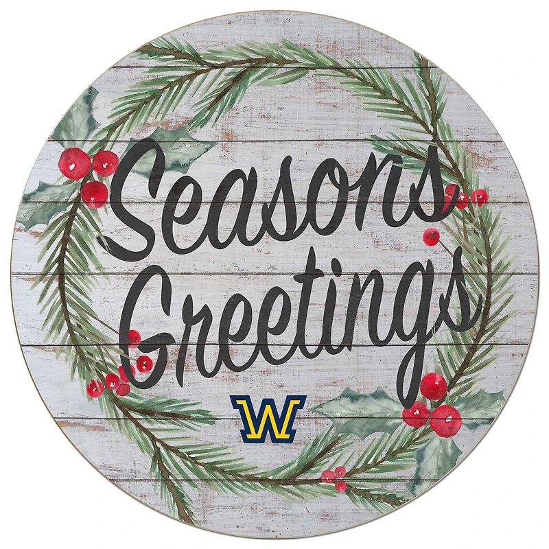 Wilkes Colonels 20'' x 20'' Season's Greetings Circle