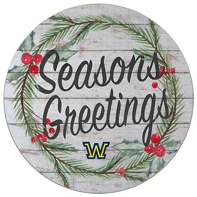 Wilkes Colonels 20'' x 20'' Season's Greetings Circle