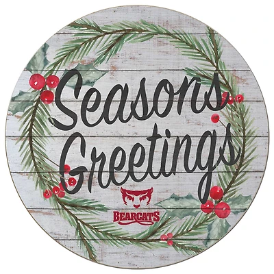 Willamette Bearcats 20'' x 20'' Season's Greetings Circle