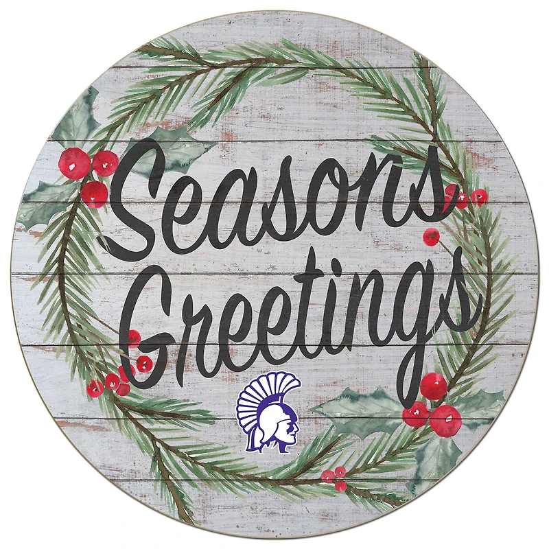 Winona State Warriors 20'' x 20'' Season's Greetings Circle