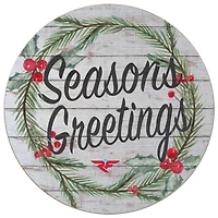 Wisconsin-River Falls Falcons 20'' x 20'' Season's Greetings Circle