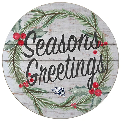 Wisconsin Stout Blue Devils 20'' x 20'' Season's Greetings Circle