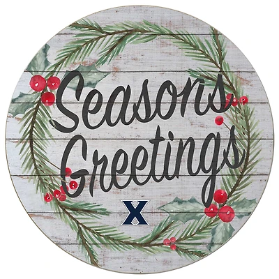 Xavier Musketeers 20'' x 20'' Season's Greetings Circle