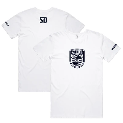 Unisex Peace Collective White San Diego FC Monochrome T-Shirt